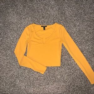 FOREVER 21 Mustard Yellow long sleeve shirt